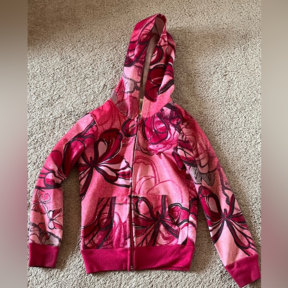 Route 66 Pink Pattern  Girl's Jacket Size 6/6x